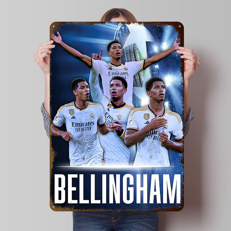 Retro Poster Gaming - Bellingham Tinplate Poster Customized Wall Art