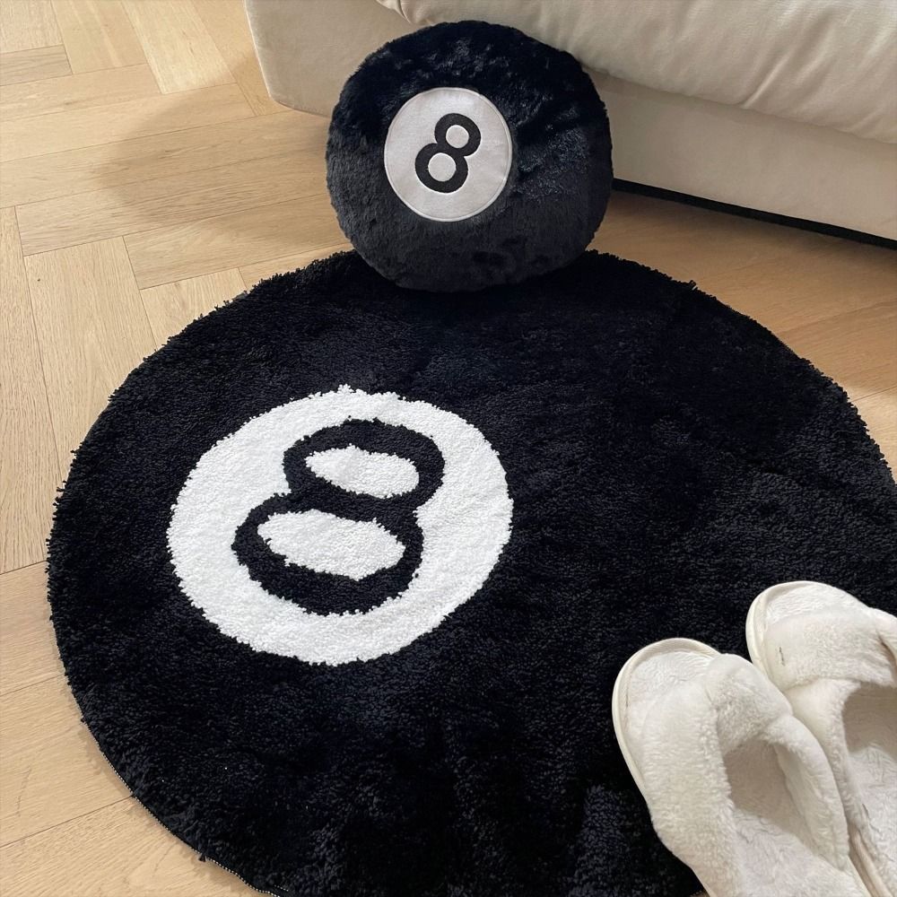 Retro Gaming Rug - Creative 8 Ball Rug Indoor Home