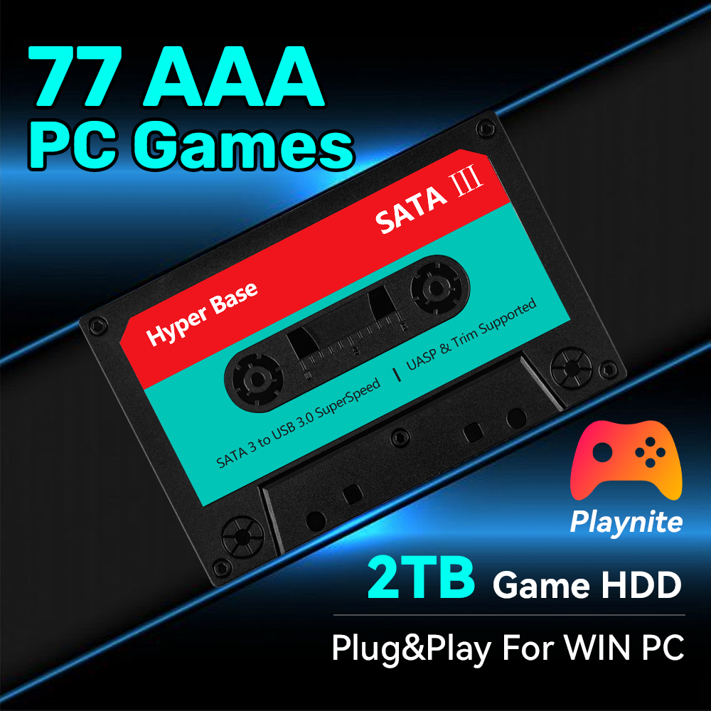 Retro Gaming Ps3 - 2TB Game Hard Drive With 77