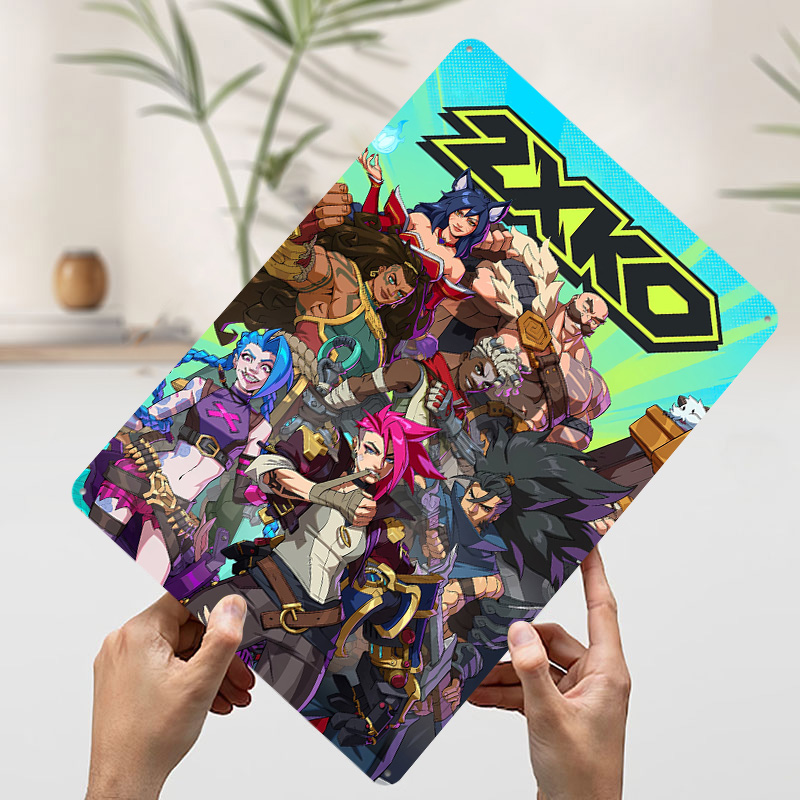 2XKO Fighting Game Art Tinplat - Retro Poster Gaming review and price
