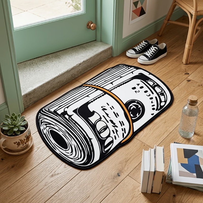 American Retro Rolled‑Up Money - Retro Gaming Rug review and price