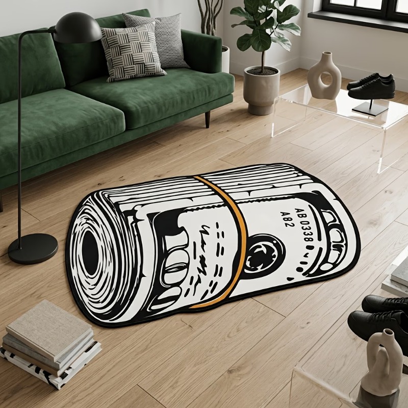 American Retro Rolled‑Up Money - Retro Gaming Rug review and price