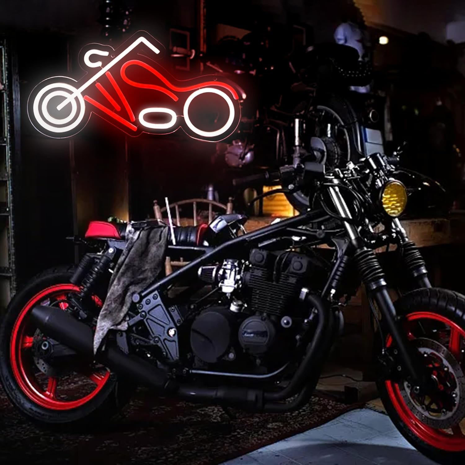 Retro Chopper Motorcycle Neon  - Retro Gaming Usb review and price