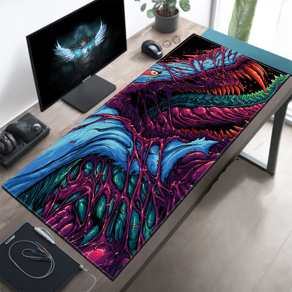 Japan Red Mouse Pad Neon Gore  - Retro Gaming Rug review and price