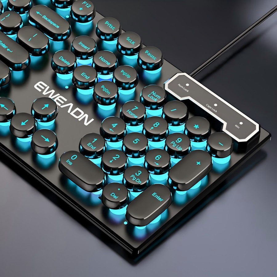 EWEADN Typewriter Gaming Keybo - Retro Gaming Usb review and price