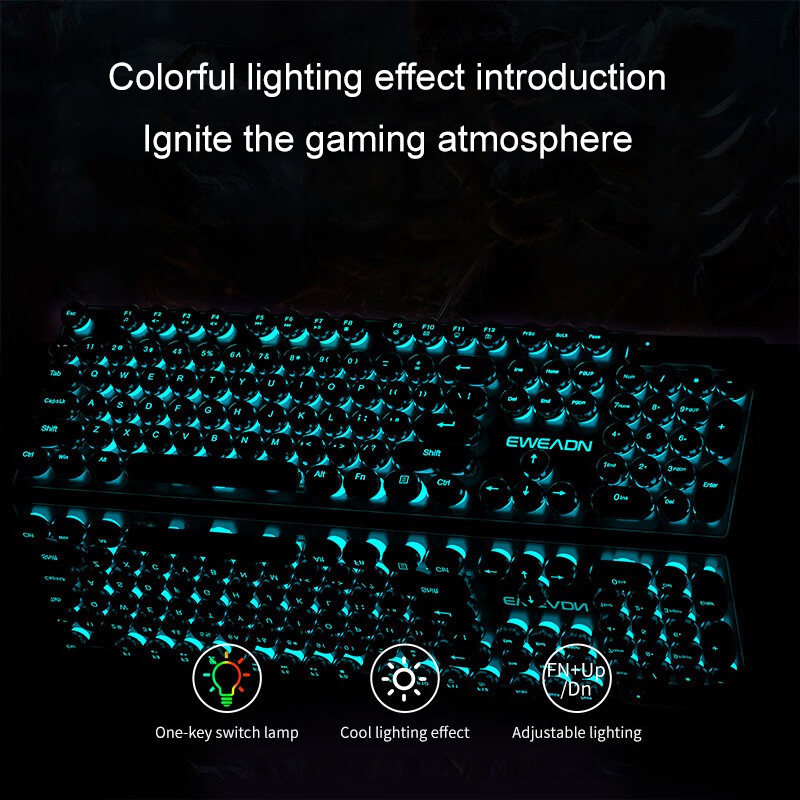 EWEADN Typewriter Gaming Keybo - Retro Gaming Usb review and price