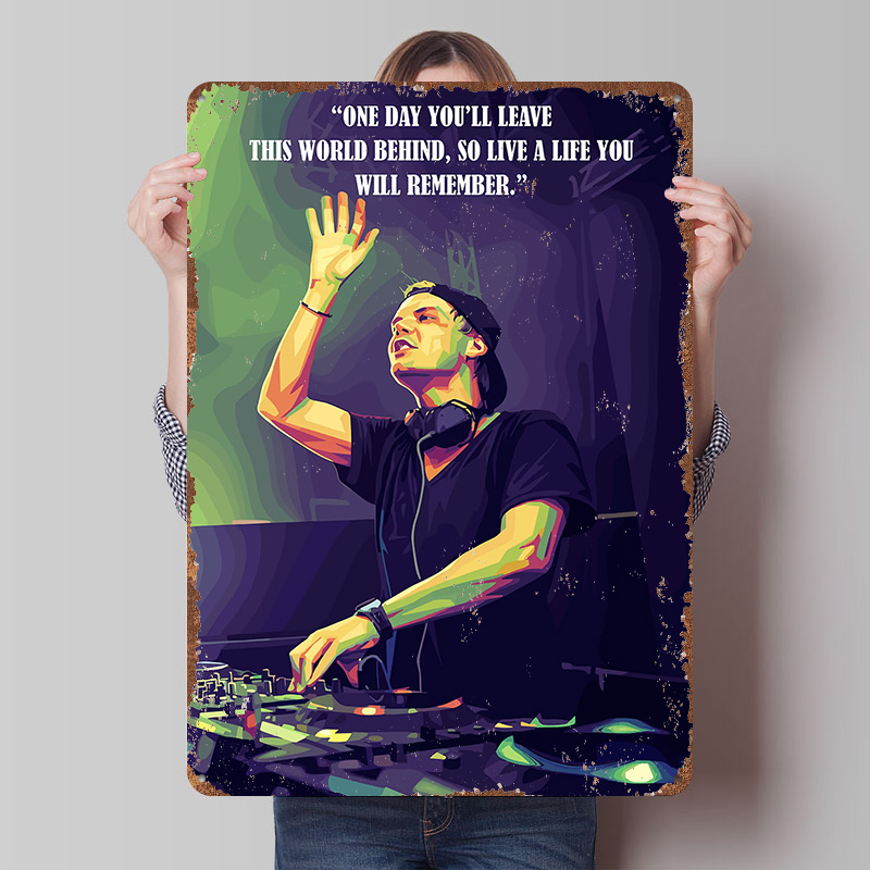Avicii Quotes Printed Poster C - Retro Poster Gaming review and price