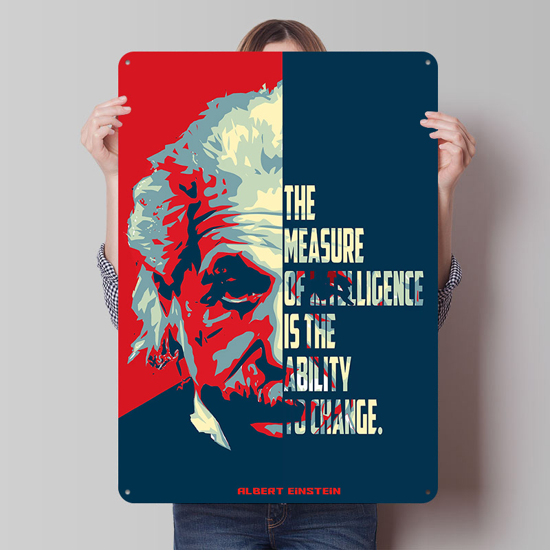 Albert Einstein Quotes Tinplat - Retro Poster Gaming review and price