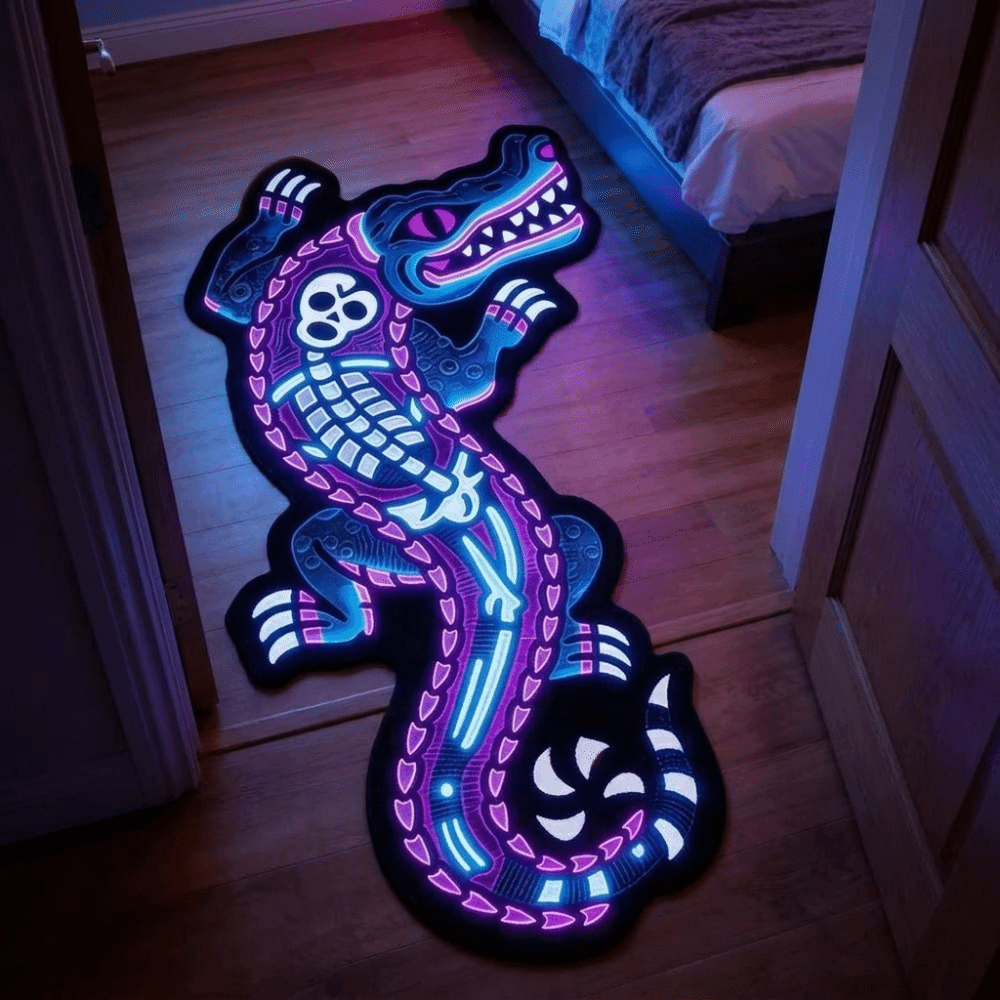 Durable Wool-like Fabric Croco - Retro Gaming Rug review and price