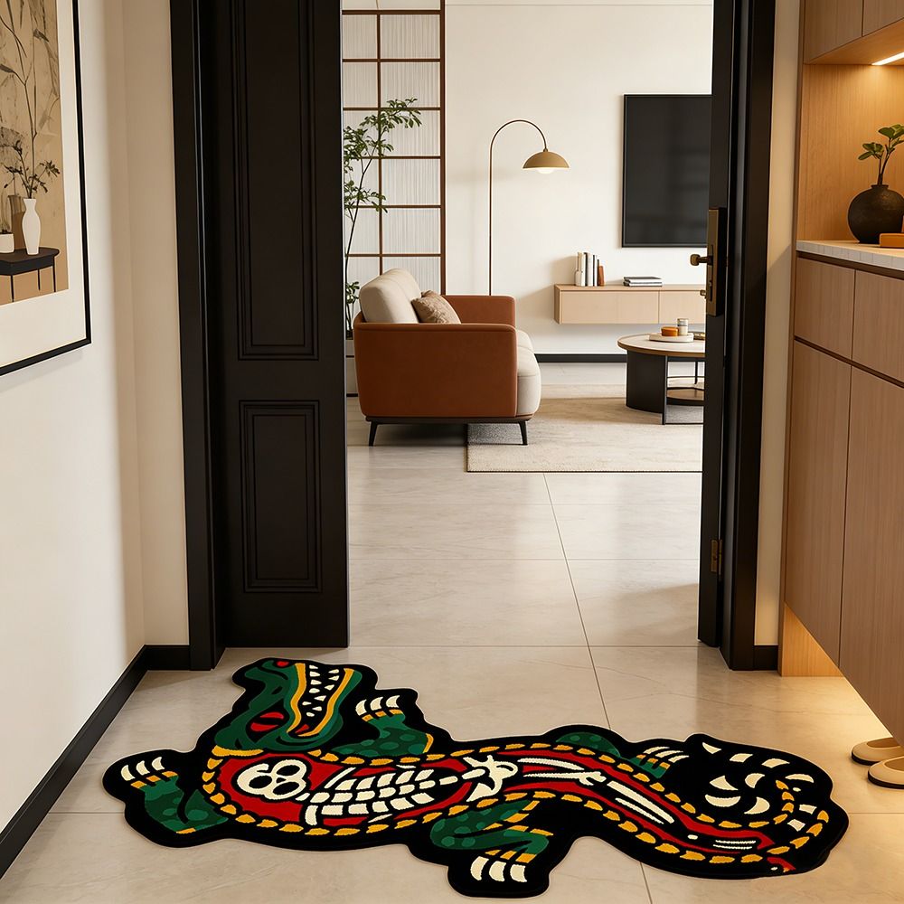 Durable Wool-like Fabric Croco - Retro Gaming Rug review and price