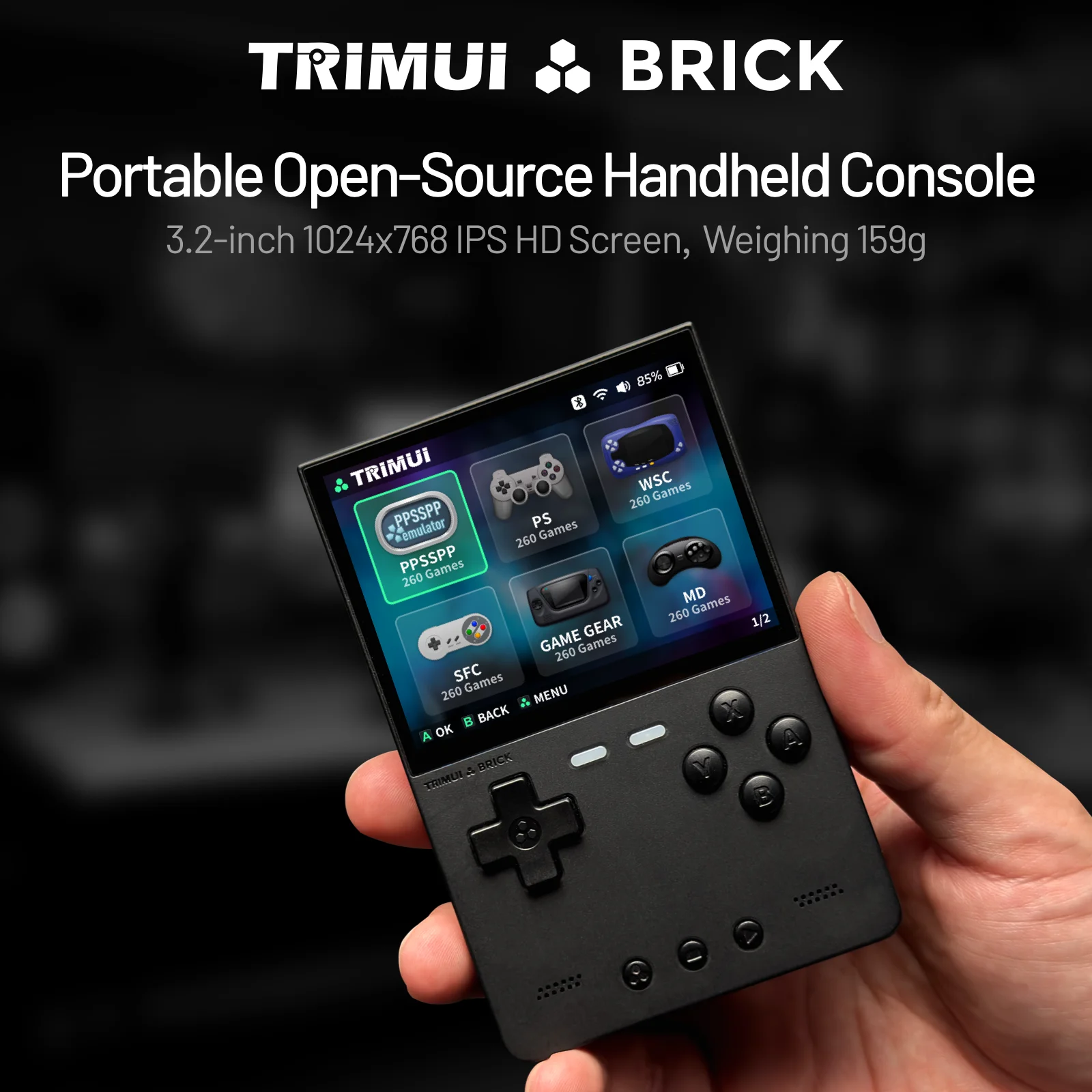 TRIMUI BRICK Handheld Game Con - Retro Gaming Usb review and price